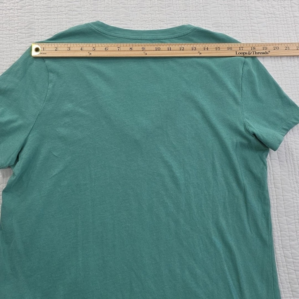 Madewell T-Shirt Womens XL Green V-Neck Pocket Tee Short Sleeve Softfade NEW NWT - Picture 11 of 15